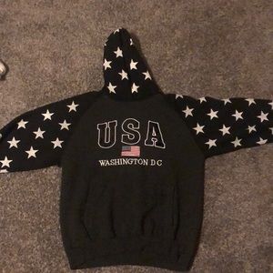 Black and white USA Washington DC sweatshirt